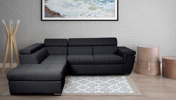 Ecksofa Riviera-P links - mit Schlaffunktion