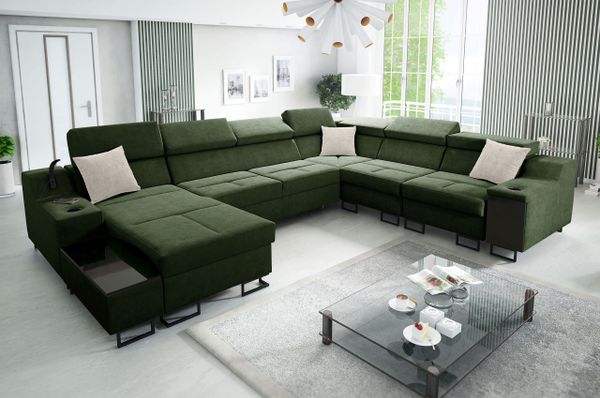 Wohnlandschaft Alicante VIII rechts - mit Schlaffunktion