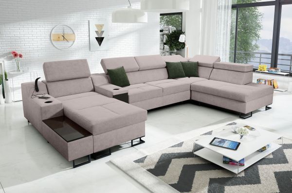 Wohnlandschaft Alicante V rechts - mit Schlaffunktion